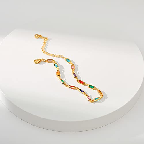 Dainty Gold Bracelets for Women, 18 Gold Plated Adjustable Evil Eye/Butterfly/Beaded/Pearl/Heart/Turquoise Handmade Bracelet for Women4