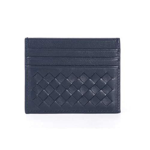 Simple Woven Thin Card Holder Bag Fashionable Card Holder Card Holder Fashionable Card Holder(Blue)