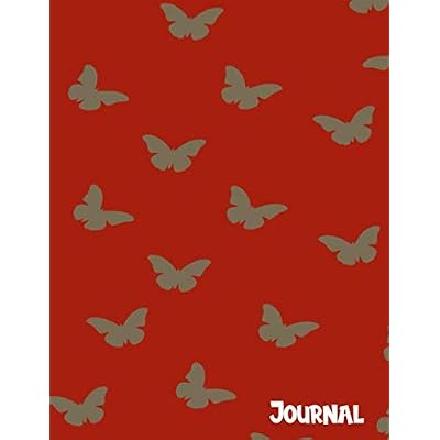 Journal: Adorable Butterfly Themed Writing Notebook For Girls Daily School Homework and Creative Writing - College Ruled Blank Lined Notepad