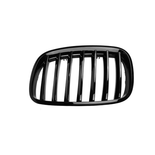 Calandre avant noire brillante lamelles simples pour capot X5 E70 X6 E71 2007-2014 - 5
