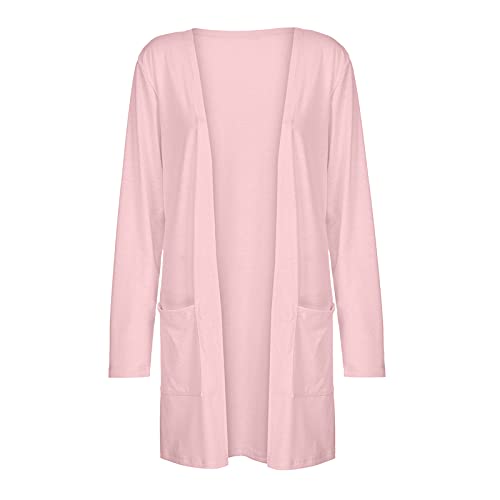 riou Chaqueta Mujer Primavera Rebajas Negra Cárdigans con Botones cálidos Manga Larga Elegante Retro Cárdigan Informal Ajustado Moda Abrigos Deportivos Pullover Originales - imagen 5