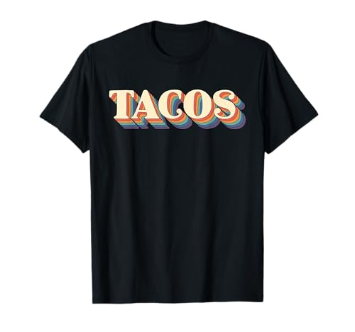 Retro Taco Gift Fiesta Lovers Vintage Taco Shirts For Women Maglietta