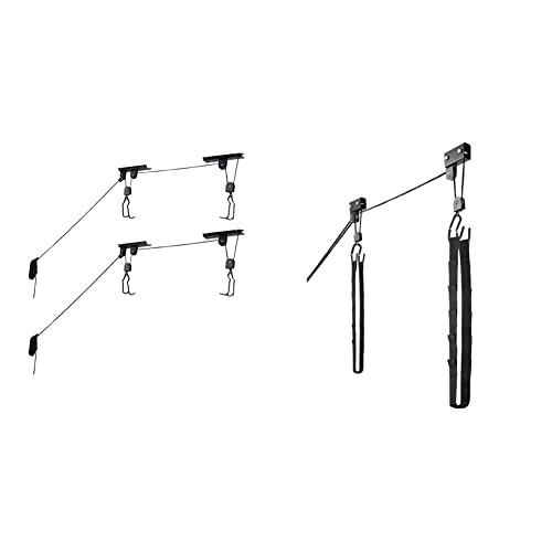 Rad Sportz Bicycle Hoist 2-Pack Quality Garage Storage Bike Lift & Rad Sportz Kayak Hoist Quality Garage Storage Canoe Lift #TOP20