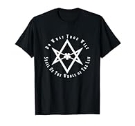 Do What Thou Wilt Shall be the Whole of the Law. The perfect Occult, Satanism, Black Magick, 93, Seal of Satan, as above so below, the Great Beast shirt. Makes a great gift. Lightweight, Classic fit, Double-needle sleeve and bottom hem