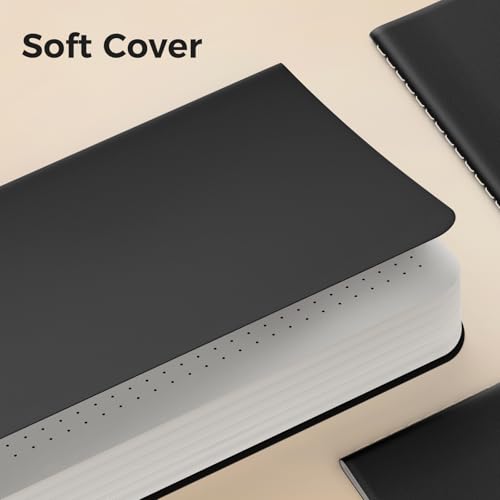 Image of Dot Grid Pocket Notebooks, 20 Pack Mini Notebook Bulk, 3.5x5.5 inch, A6 Size Thick 80GSM Dotted Paper, Black Cover Small Journal for Men, Women, Work, Journaling & Business Notes