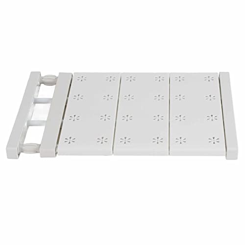 Closet Tension Shelf, Expandable Closet Shelves Organizers Wardrobe Divider Shelving Separator Adjustable Shelf for Cabinet Cupboard Kitchen Bathroom School Locker (Length 14.96?23.62in)