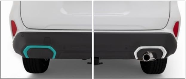 Subaru Rear Bumper Trim Kit Moldings Silver E5510SL220 2025 2026 Forester Genuine OEM