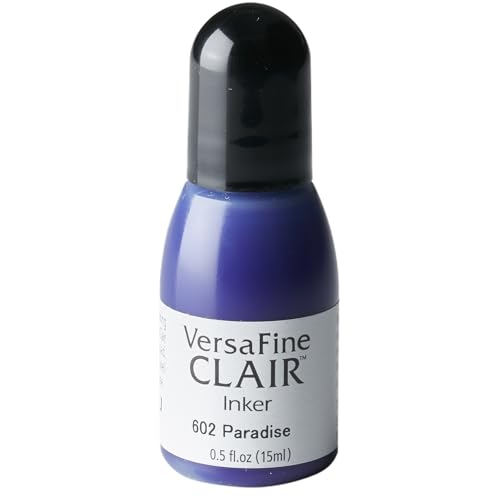 Tsukineko VersaFine Clair Refill Nachfülltinte - 15 ml - Blau, Paradise - Zubehör Reinker für VersaFine Clair Stempelkissen