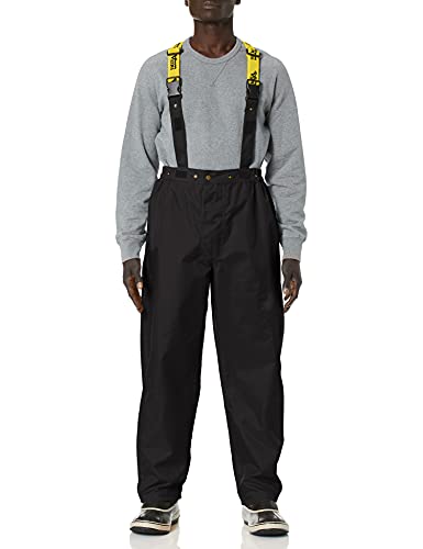 Viking Journeyman 420D Waterproof Bib Overalls for Men - Abrasion-Resistant Nylon Overalls, Breathable Mesh Lining, Black - L - Thumbnail 3