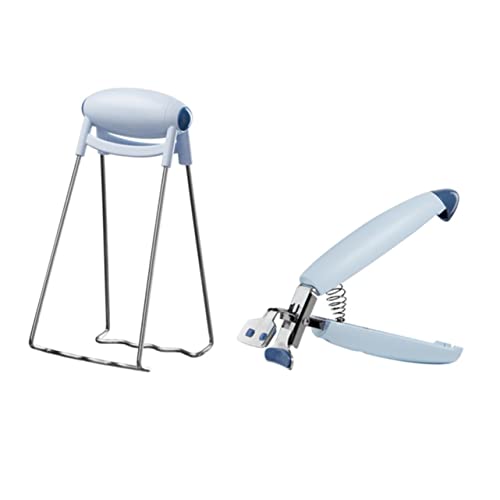 FUNOMOCYA 2 Piezas Pinzas de Cocina Inoxidable Platos y Ollas Utensilios Camping y Cocina Accesorios de Calor y Picnics