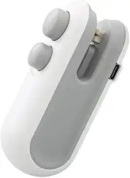 Mini Seladora Portátil a Vácuo com Imã, USB, Abre e Lacra Embalagens