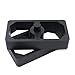 LVOUP 1 Inch Universal Billet Aluminum Leaf Spring Lowering Block Kit for Ride Height Adjustment 2 Pack Black