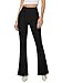 NIMIN Dress Work Black Pants Women Business Casual Trousers Stretchy High Waisted Pull On Flare Office Slacks Boot Cut 2025 Fashion Outfits with Back Pockets Black S