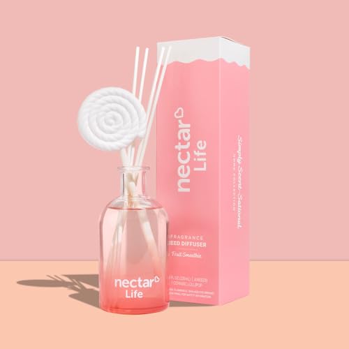 Fruit Smoothie Reed Diffuser Sets, Oil Diffuser & Reed Diffuser Sticks, Home Décor & Office Décor, Fragrance and Gifts, 7.4 FL OZ