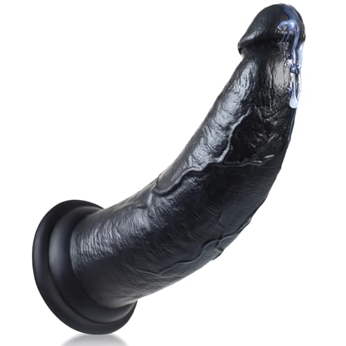 30 * 7.4cm Dicker Riesen Schwarz Dildo, XXL Anal Dildo mit Doppelter Dichte Silikon ohne Hoden für tieferes und schnelleres, Großer Monster Dildo Big Penis Sexspielzeug für Frauen Männer Gay Gaint