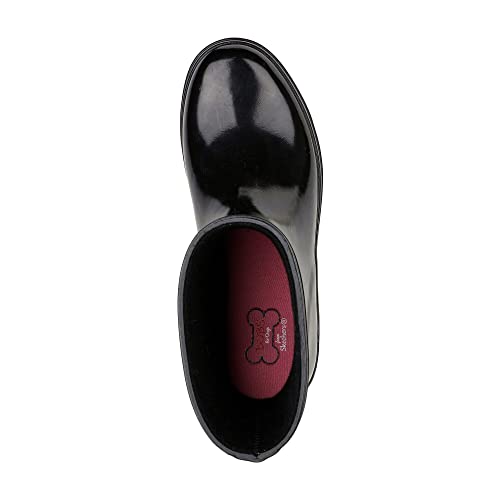 Skechers Women's Rain Check Neon Puddles Boot, Black Rubber Trim, 4 UK Narrow