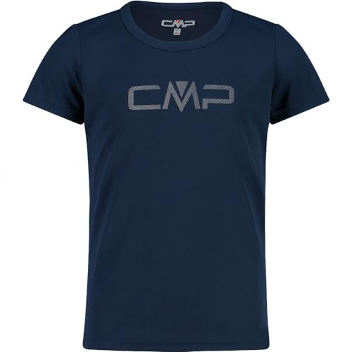CMP T-Shirt Unisex-Kinder und Jungen, Blau-Grau, 104 cm
