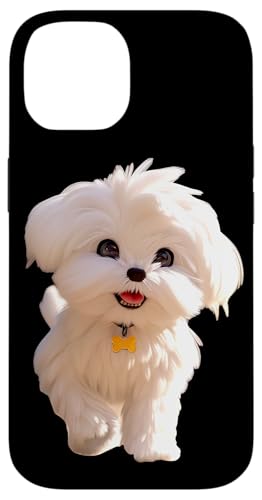 Maltese Dog Art Design I Love Cute Maltese Dogs Case for iPhone 14