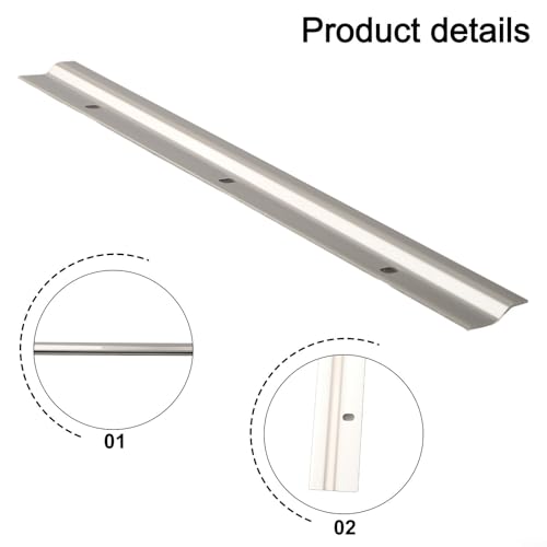 Image of 2PCS Z-Clamps Frame Hooks 30cm Metal Hanging Rail for Pictures Artwork Decorations Strong Load Capacity 80 Pounds, Easy Install, Silver