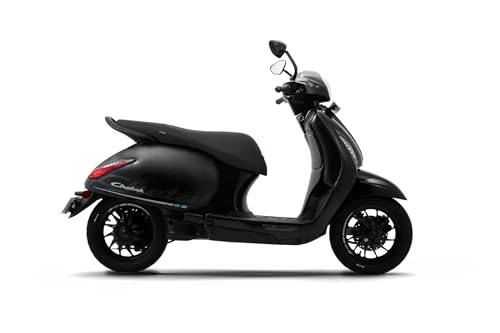 Image of Chetak C3501 by Bajaj Auto High Speed Electric Scooter with charger - Brooklyn Black - Ex-Showroom