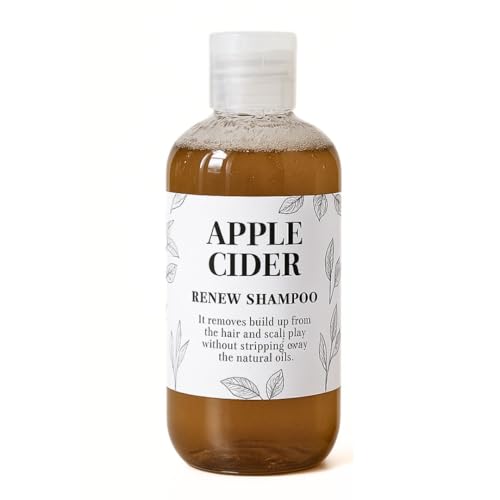 Nature Skin Shop Apple Cider Vinegar Shampoo, Clarifying Scalp Cleanser for Buildup & Oily Hair, Restores Shine & Balance, Sulfate-Free, Color-Safe, for Men & Women
