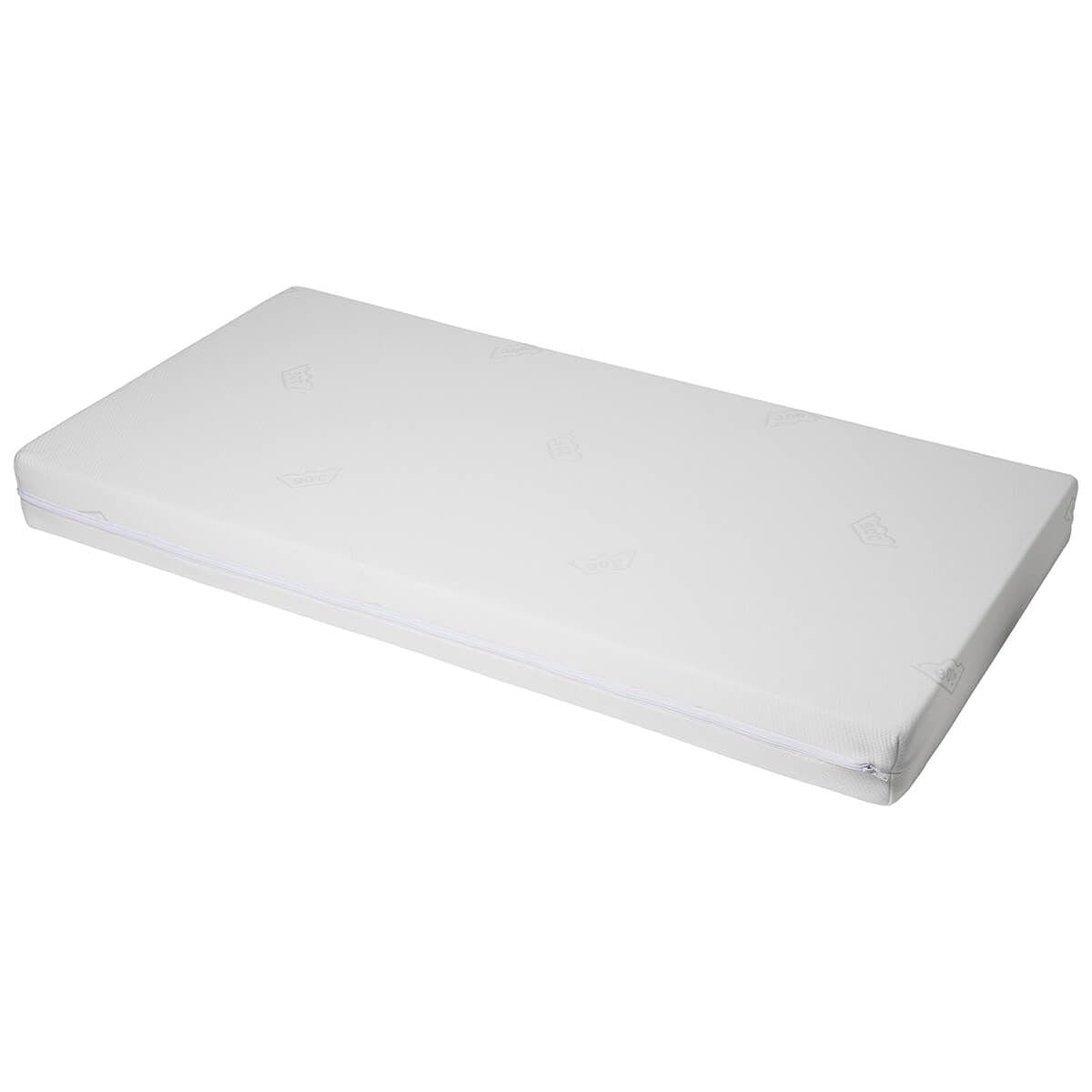 Babycalin Materasso Letto Per Bambini – 70x140x10 Cm, 4 Pezzi, Ovatta Poliestere 26 Kg/m³, Facile Da Lavare