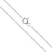 Sterling Silver Ball Bead Chain 1.2mm 925 New Dog Tag Necklace 20" (2848-20)