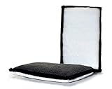 GlanzCar Interior Scrub Pad - Reinigungspad für Leder Polster und Kunststoff - Pinsel Textilbürste Lederbürste Mikrofasertuch Ninja Detailing Lederreiniger Polsterreiniger Innenraumreiniger APC