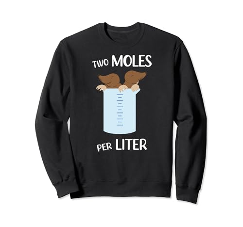 Funny Chemistry Science Measurement Two Moles Per Liter Felpa