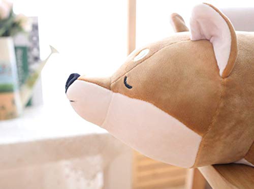 Image of 30'' Shiba Inu Plush Stuffed Animal, Giant Stuffed Animals for Anxiety, Big Shiba Inu Corgi Plush, Dog Plush Pillow Hugging Pillow Sleeping Dog Cushion Soft Plush Toy Big Stuffed Animals Kawaii Decor