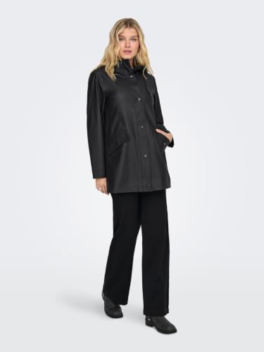Chubasquero para mujer ONLY ONLELISA de poliéster 100% resistente básico negro OTW 2