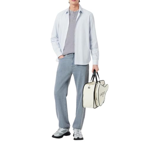 Lacoste Men's Regular Fit Long Sleeve Waffle Henley4