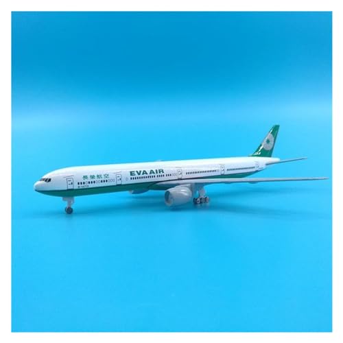 Modelo de avión EVA Air B777 escala 1:400 miniatura de aleación de 20CM CLMJHG 6