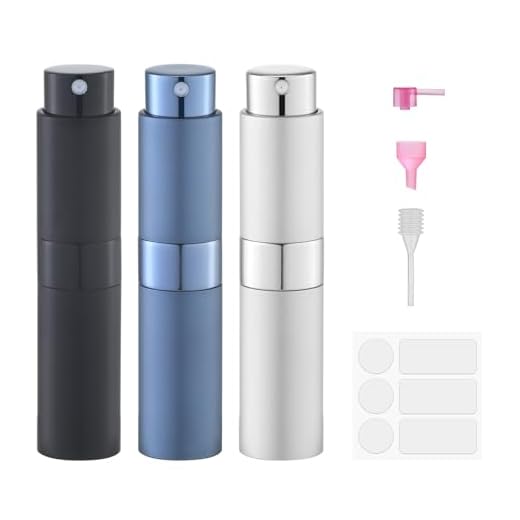 Fusupak Frasco de viagem atomizador de perfume recarregável: pulverizador de colônia portátil para homens - mini spray vazio para recarga - 8 ml, tamanho pequeno, azul