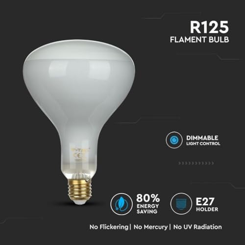 Ampoule Lampe LED R125 E27 8W VT-2198D globe geant eclairage maison 4000K - 6