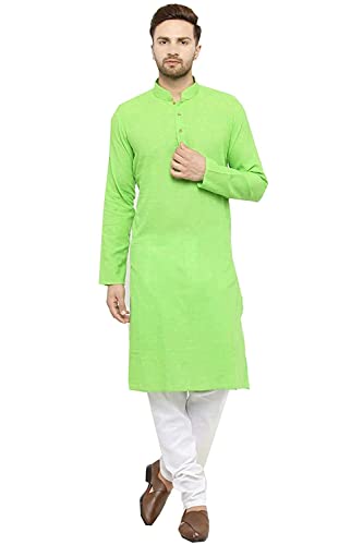 Image of OORA Men's Cotton Kurta & Pajama Set for Birthday,Wedding, Ceremony, Casual, Engagement