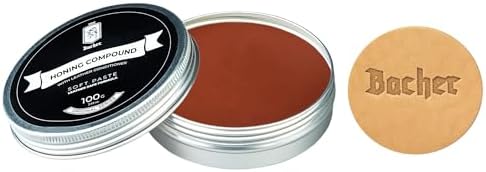 Bacher Red Stropping Compound 2000 - Leather Strop Honing Paste - 100 g