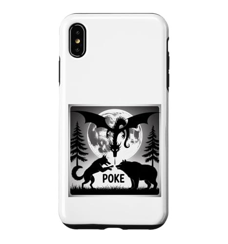 �N�}�̘T �X�̖����Ɏւ̃h���S����˂� �X�}�z�P�[�X iPhone XS Max �p