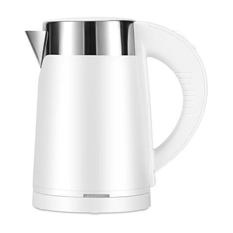 UpdateClassic 0.8L Small Travel Electric Kettle, Portable Electric Coffee Kettle, Mini Tea Kettle Hot Water Boiler (White) Cover