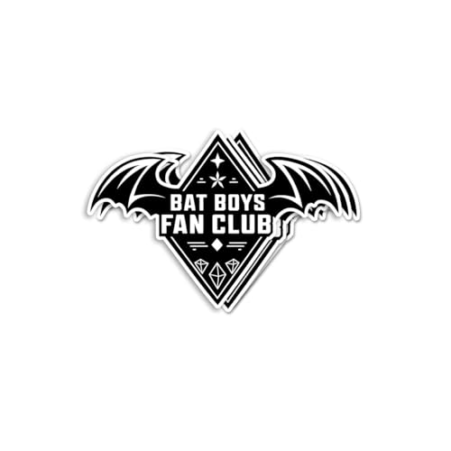 (3pcs) Bat Boys Fan Club Sticker - Bookish Sticker - Book Lover Gift - Bookish Merch - Kindle Sticker - Smut Reader - Reading Lover - E-Reader - Durable & Waterproof - Perfect for Laptops