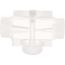 Transparent Jet Aerator Venturi Valve 2.36x1.69" Size, Demonstrate Bernoullis Principle for Pharmaceutical Equipment, Pulsating Jet Venturi for Fast Liquid Flow