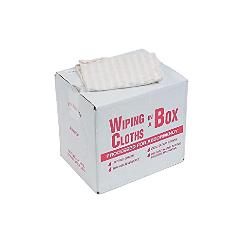 General Supply N205cw05 Multipurpose Reusable Wiping Cloths, Cotton, White, 5Lb Box - Thumbnail 2
