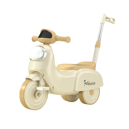 KCNN 子供用三輪車 ベビーカー バランス三輪車 1歳から6歳まで対応 転倒防止 子供用自転車 組み立て簡単 子供用自転車 (イエロー)