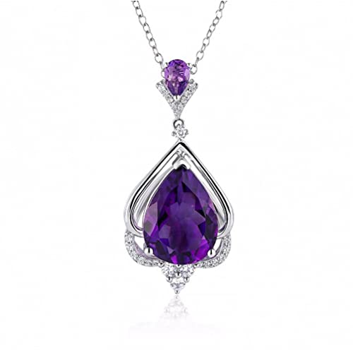 Collier breloques améthyste naturelle pour sublimer votre tenue bohème chic