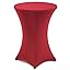 Gräfenstayn Set van 2 stretch statafelhoezen Diana met Öko-Tex zegel, versterking in de voet, in vele kleuren en maten 60-65 cm/ 70-75 cm/ 80-85 cm (antraciet, 80-85 cm