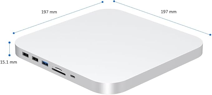 Hub Qwiizlab para Mac mini y Mac Studio con Enclosure NVMe miniatura 7