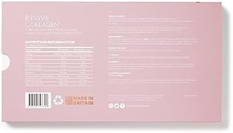 Revive Collagen Premium 8,500mg Hydrolysed Marine Collagen Drink with Added Hyaluronic Acid & Aloe Vera for Healthy Skin, Hair, Nails & Joints | Lemon & Lime | 14 x Sachets