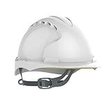 JSP EVO 2 Safety Helmet with Slip Ratchet Adjustment Harness Vented EN 397 Industrial Hard...