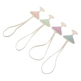 TOPPERFUN Llavero Colgante de Cuero Sintético para Copa de Vino, Juego de 4 Piezas en Colores Morado, Azul, Rosa y Verde, Marcadores de Bebidas para Fiestas y Accesorios de Bolso