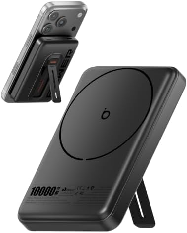 Power Bank 10000mAh Indução, Basike Carregador Portatil com Supor...